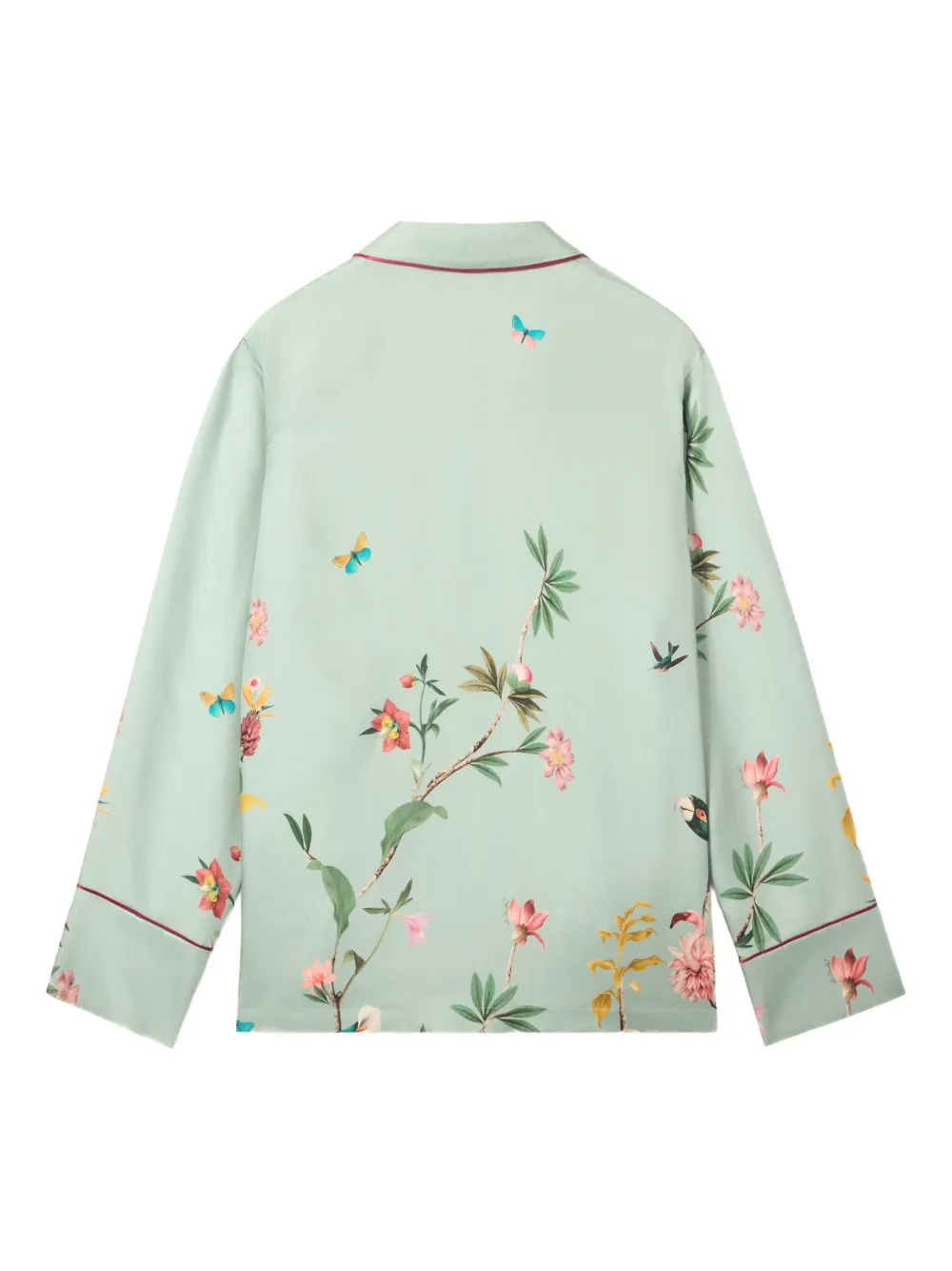 La Doublej Floral Panel Pyjama Shirt In Multi