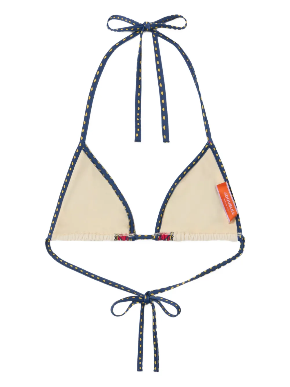 La DoubleJ Geblümtes Bikinioberteil mit Bindedetail | BIkinis | Image 2