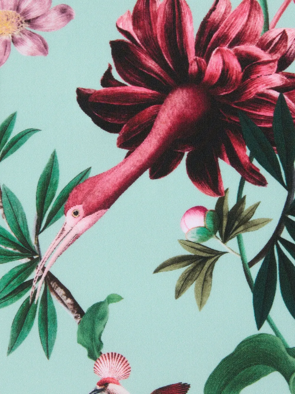 La Doublej Floral-print Swimsuit In Blue