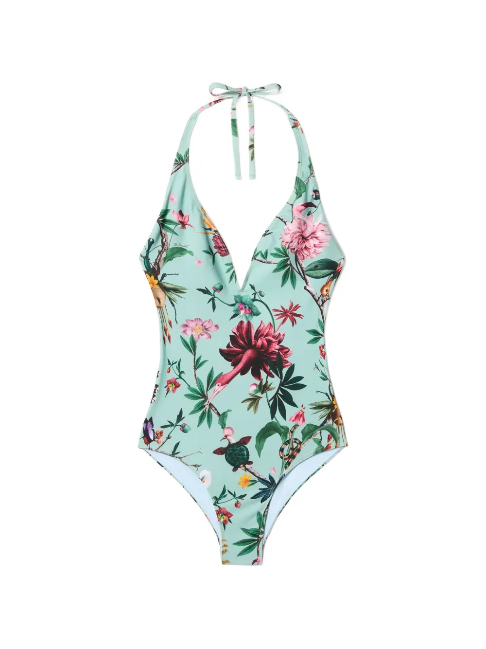 La DoubleJ Costume da bagno a fiori - Blu