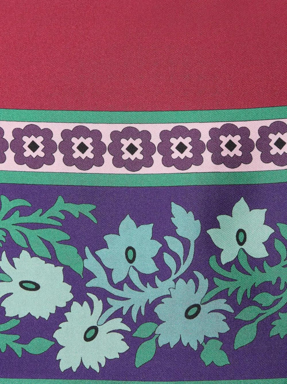 La DoubleJ Foulard mini-rok met bloemenprint Rood