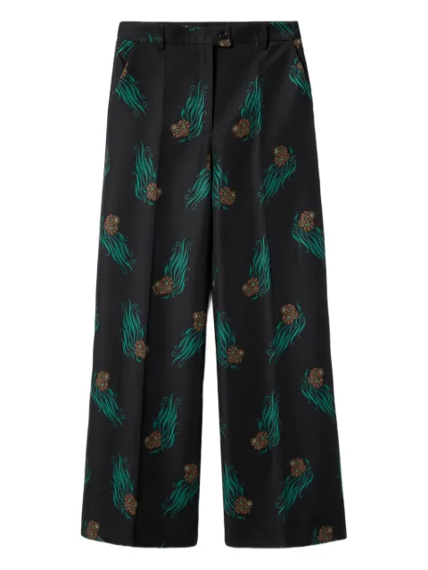 La DoubleJ Let Loose floral-print trousers