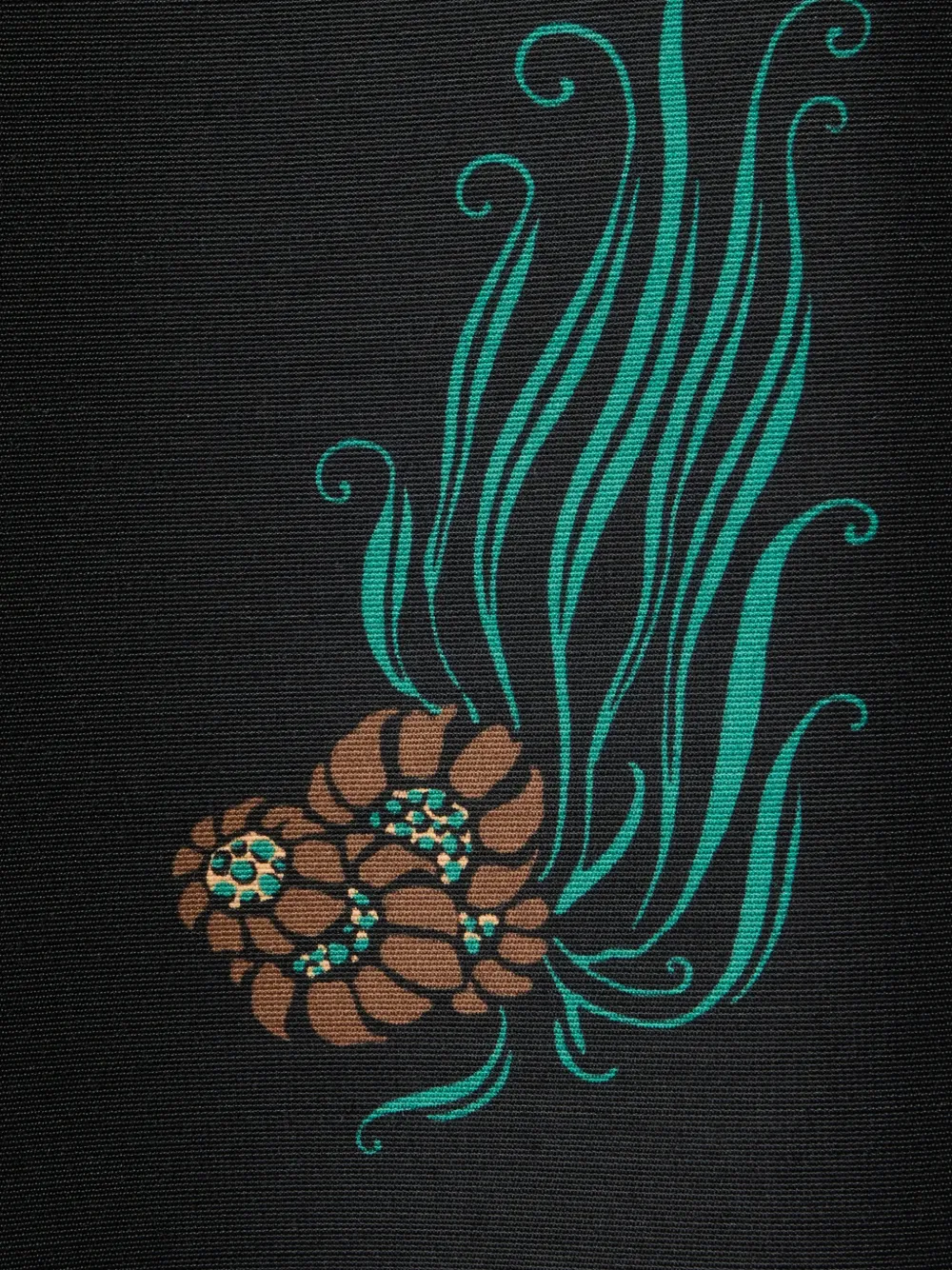 La Doublej Let Loose Floral-print Trousers In Black