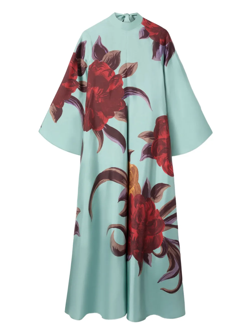 La Doublej Magnifico Floral-print Midi Dress In Green