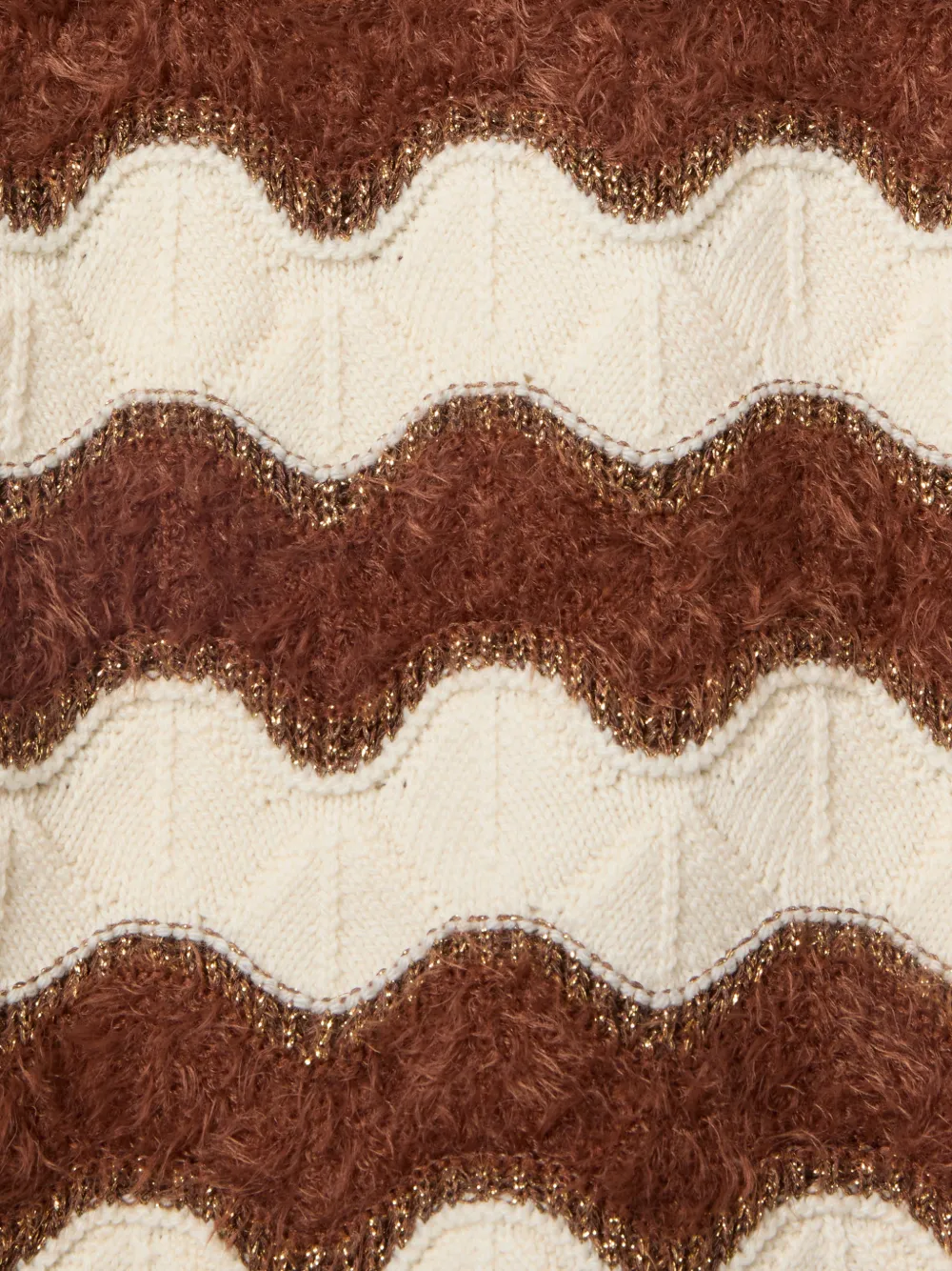 La DoubleJ Mini-rok met patroon Beige