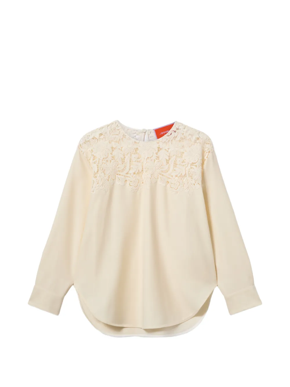 La DoubleJ Blusa in pizzo - Toni neutri