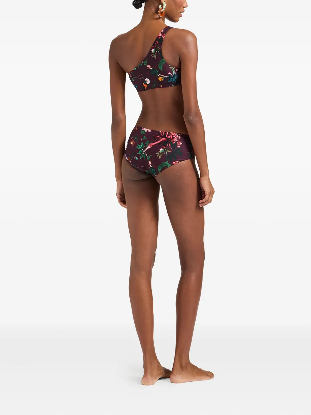 La DoubleJ Boy bikinislip met bloemenprint Bruin