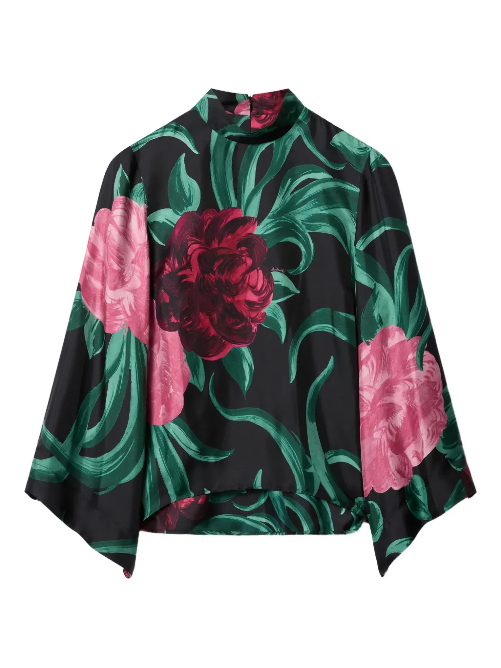 La DoubleJ Make An Exit floral top | Black | Image 1
