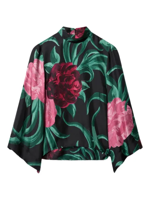 La DoubleJ Make An Exit floral top