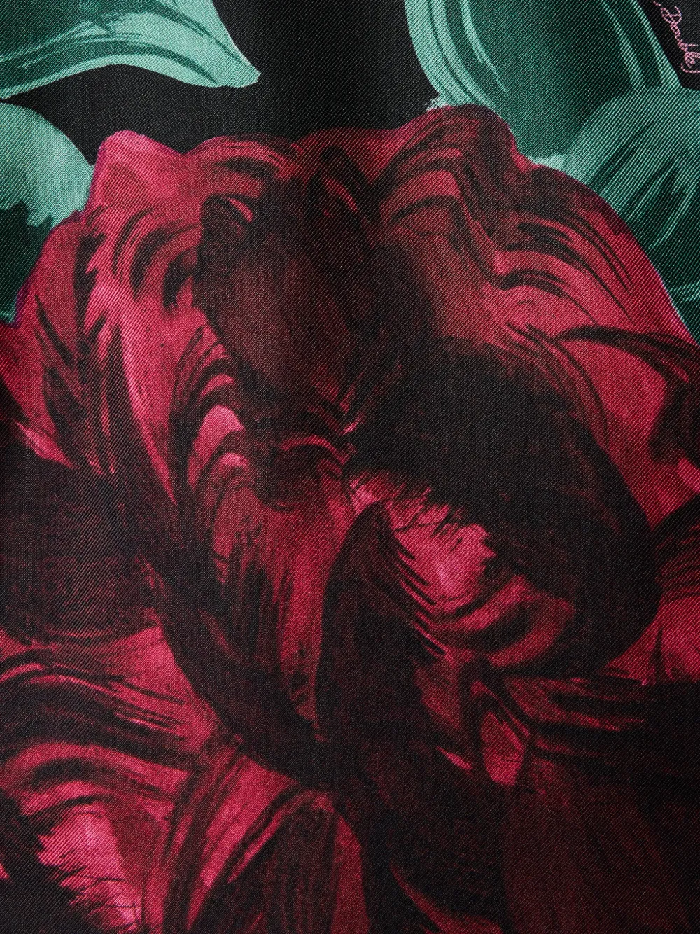 La Doublej Swing Floral Midi Dress In Black