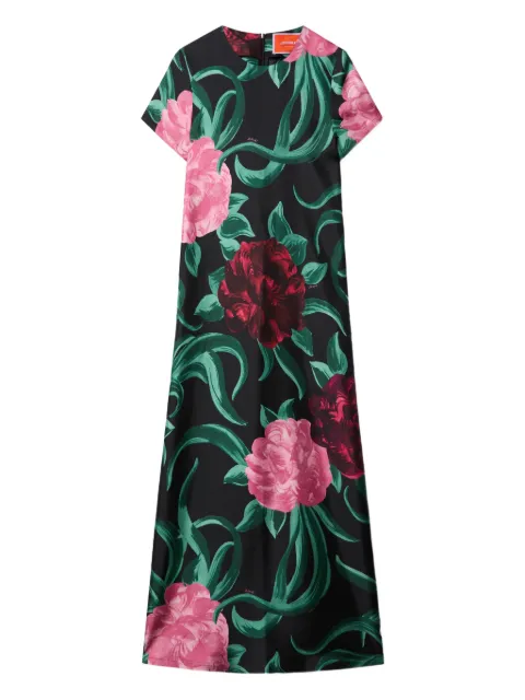 La DoubleJ Swing floral midi dress