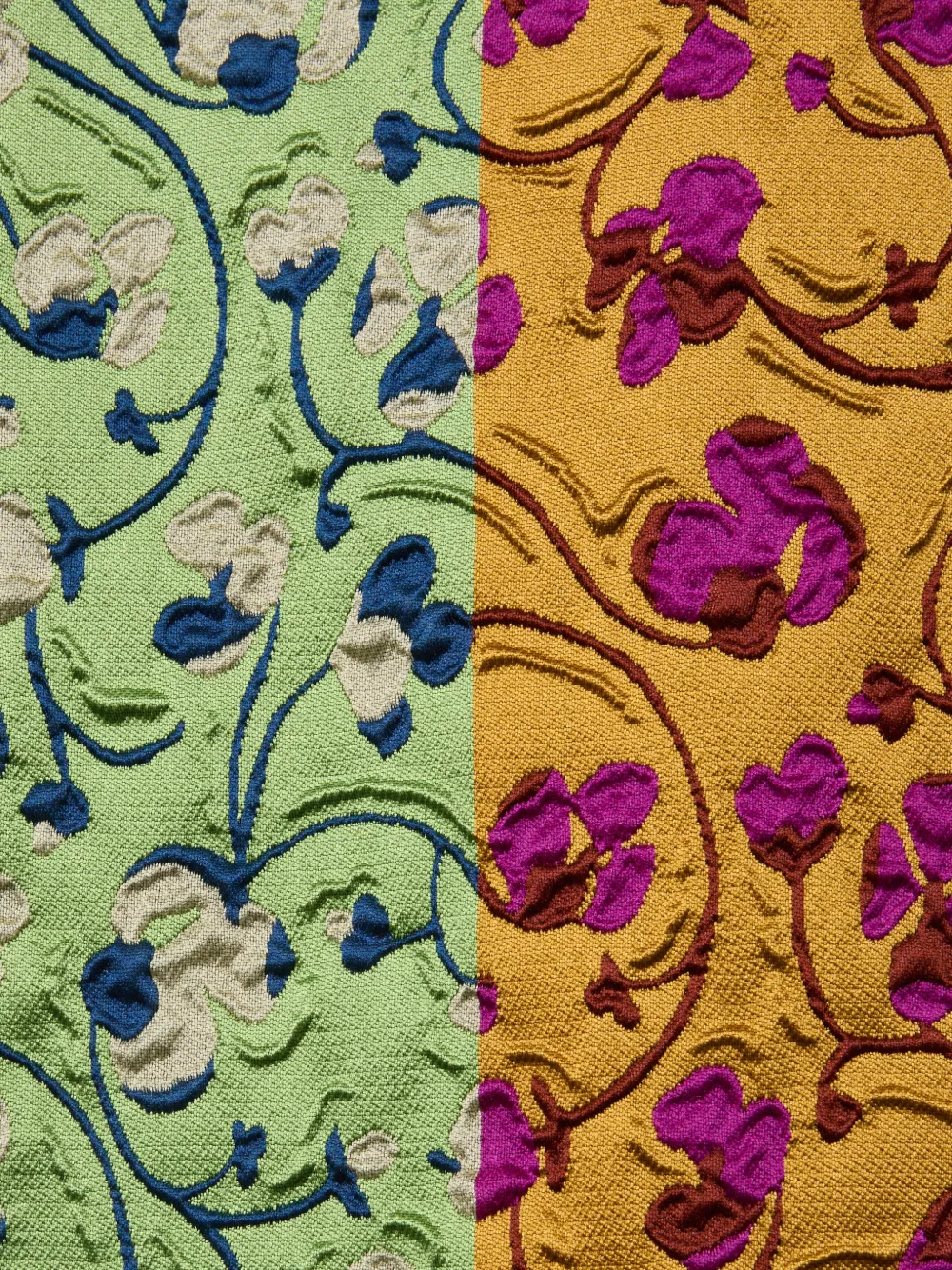 La DoubleJ Swing mini-jurk met bloemenprint Groen