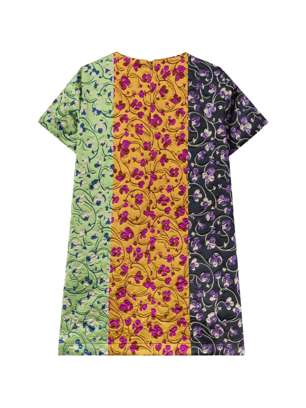 La DoubleJ Swing mini-jurk met bloemenprint Groen