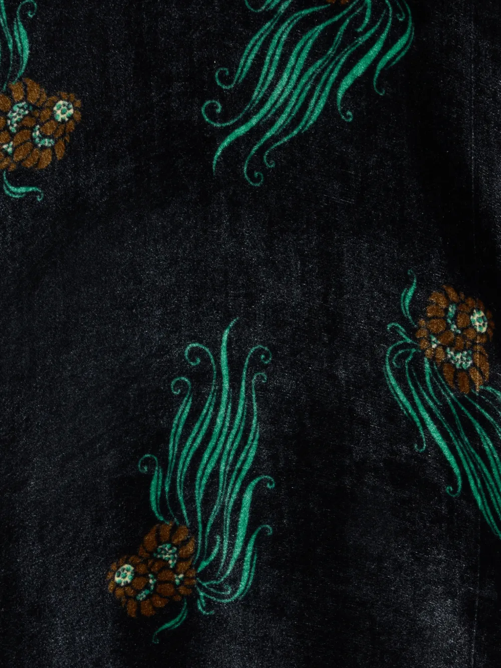 La Doublej Sorella Printed Midi Dress In Black