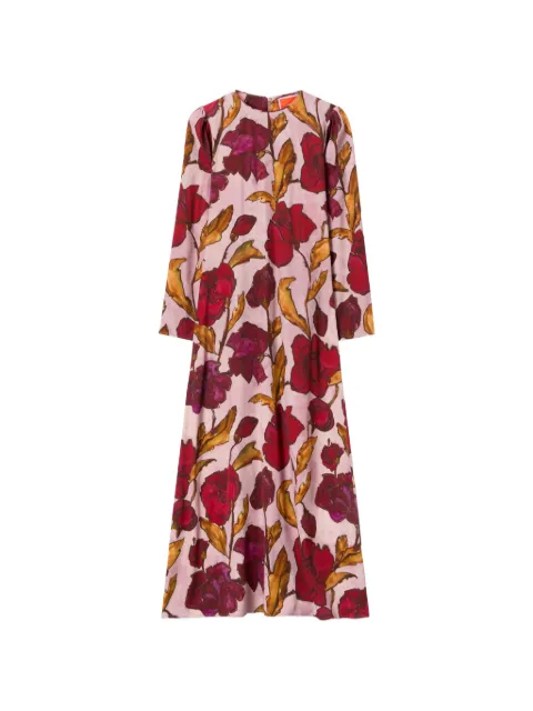 La DoubleJ floral long-sleeved maxi dress