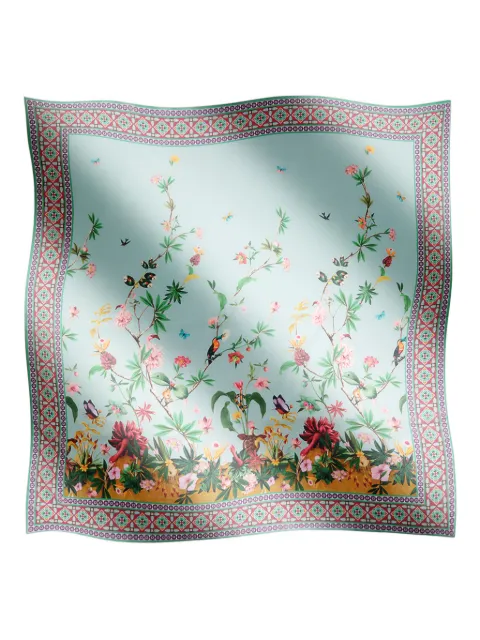 La DoubleJ floral-print border pareo