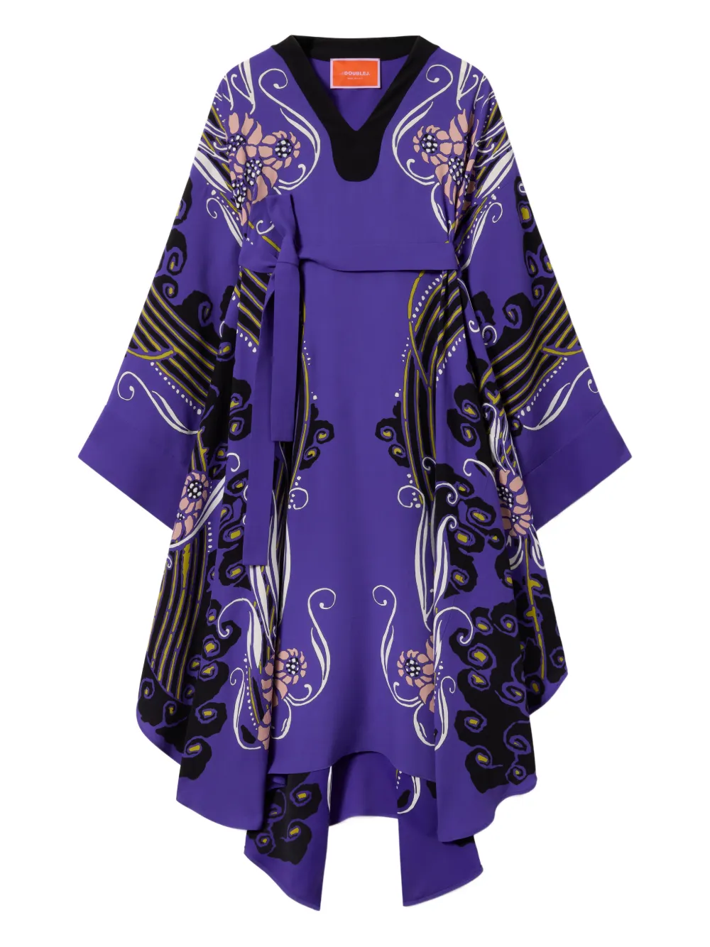 La DoubleJ Karis floral kaftan - Viola