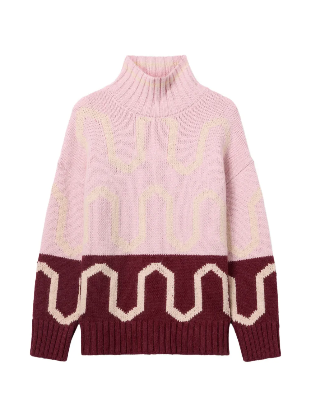 La DoubleJ Maglione a collo alto - Rosa