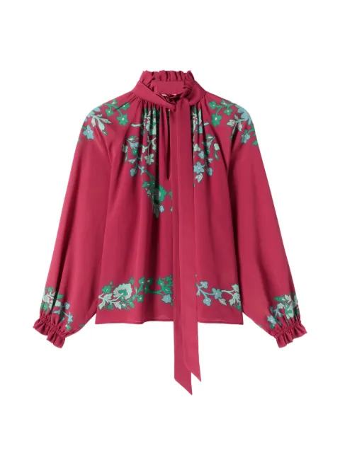 La DoubleJ Cerere floral ruffled blouse