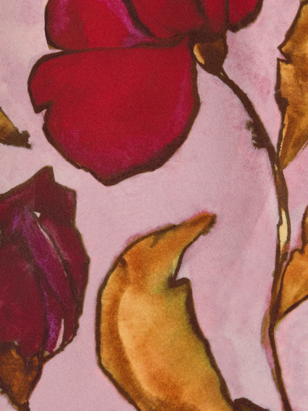 La DoubleJ Mini-rok met bloemenprint Roze