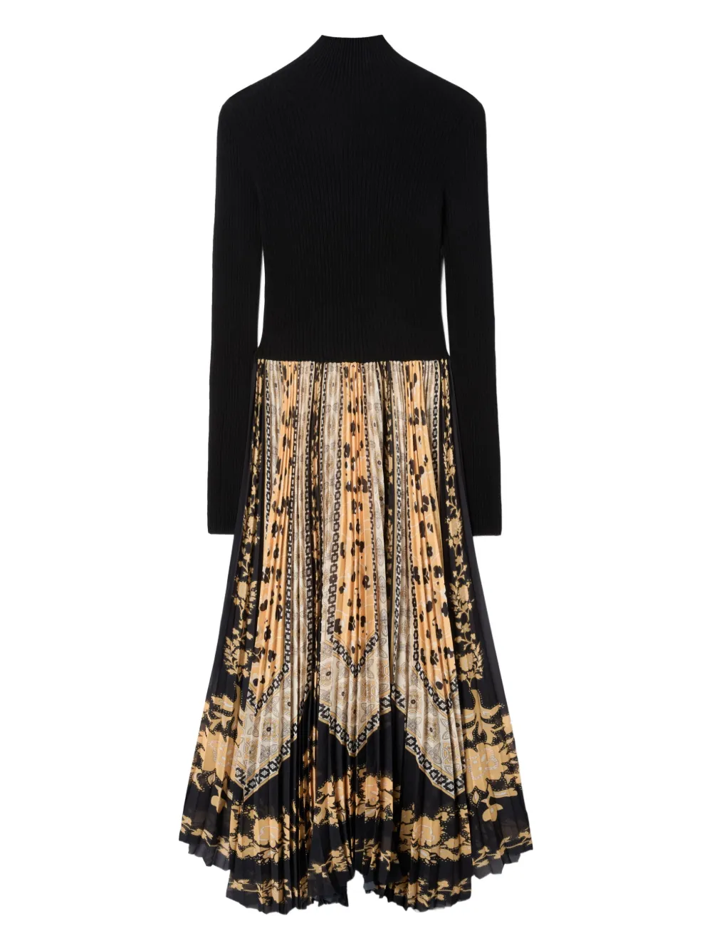 La Doublej Moondance Pleated Knit Maxi Dress In Black