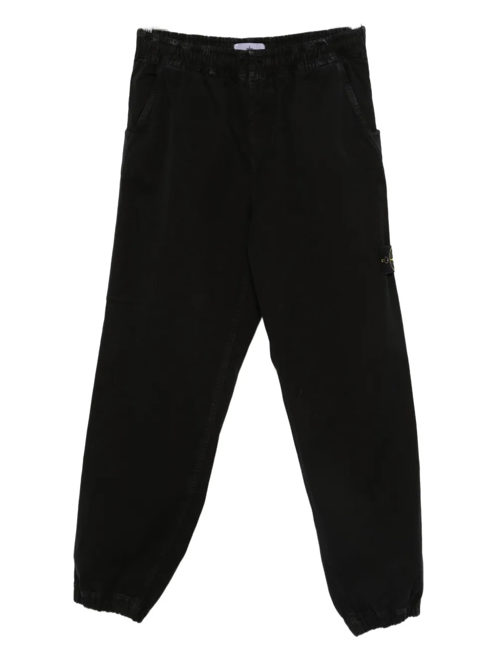 Stone Island logo-patch track pants | Black | Image 1