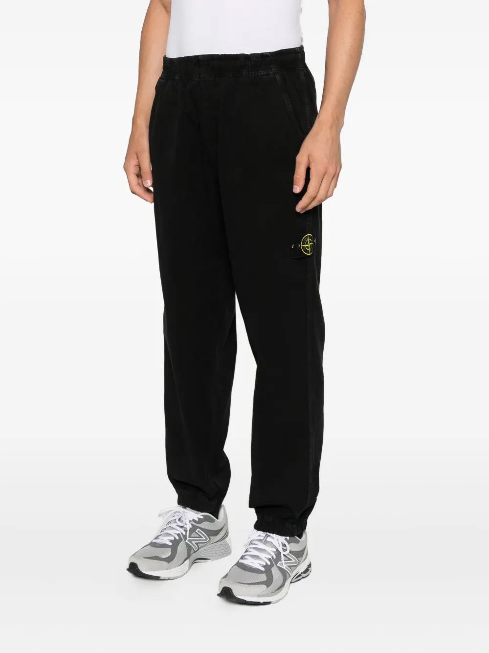Stone Island Trainingsbroek met logopatch Zwart