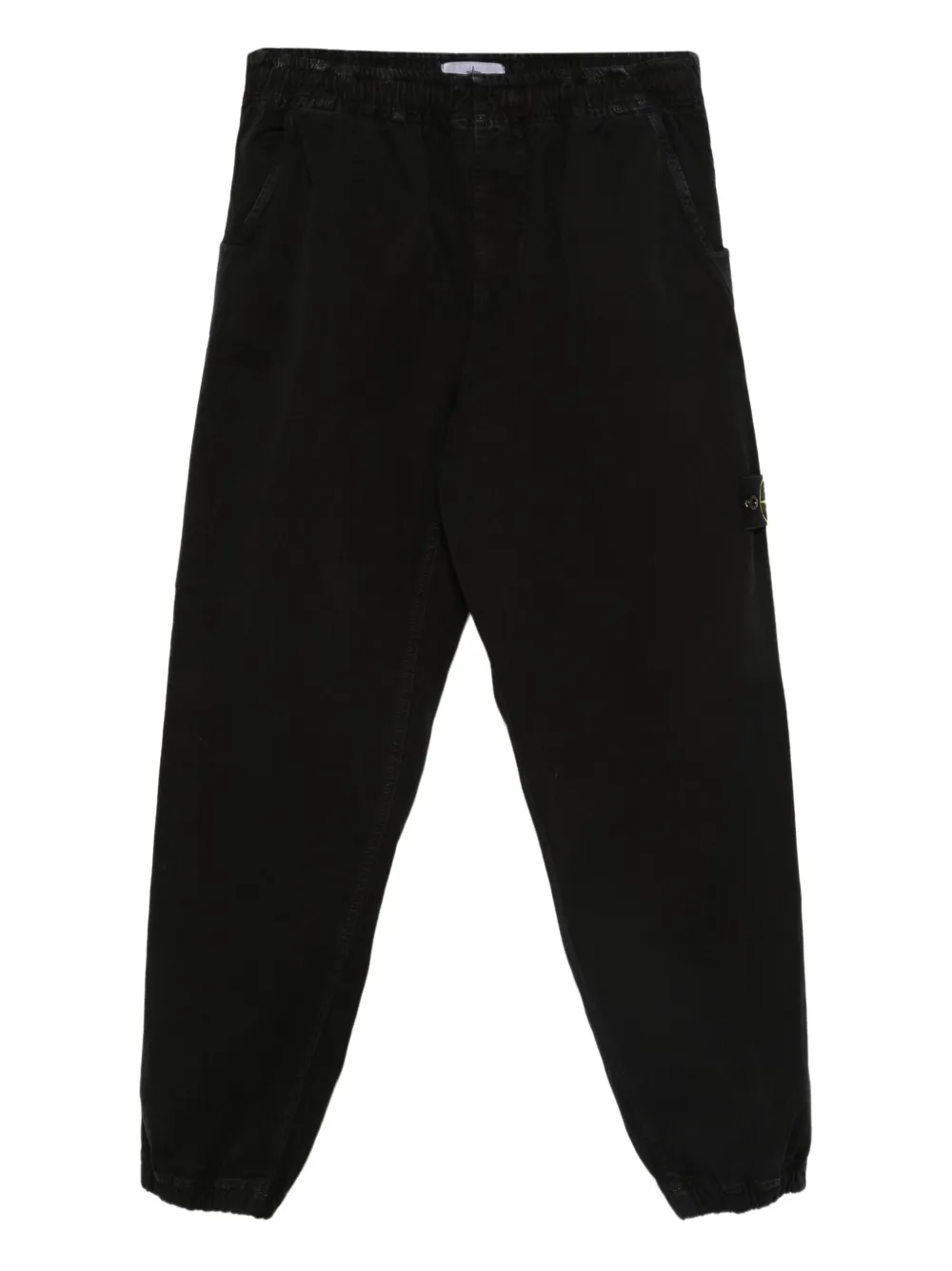 Stone Island logo-patch track pants | Black | Image 1