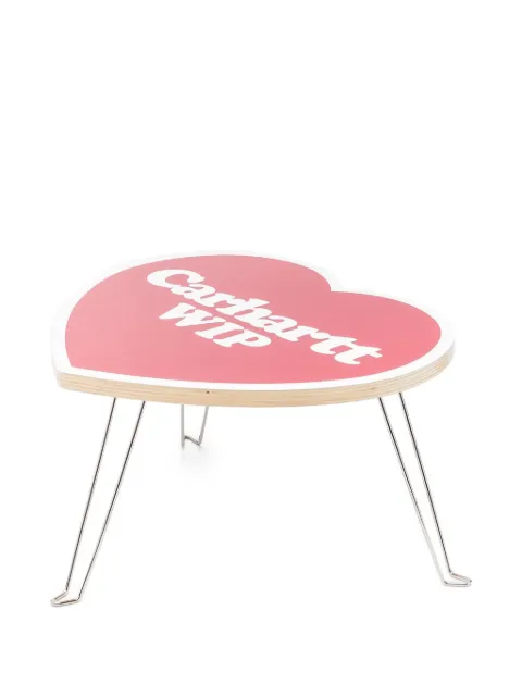 Carhartt WIP heart-shape logo-print table