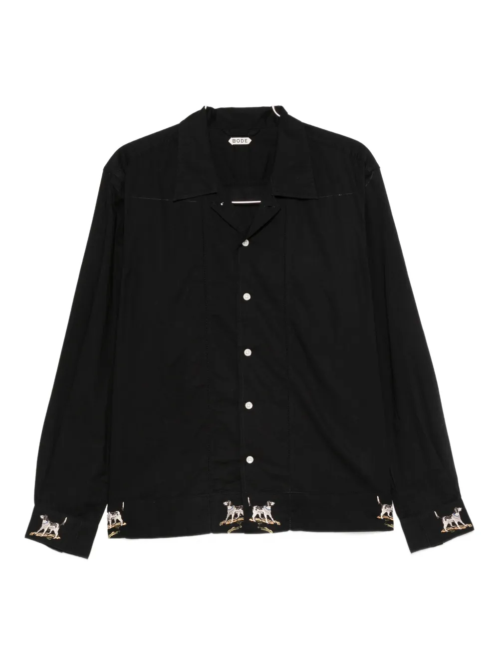 BODE camisa con motivo bordado | negro | Image 1