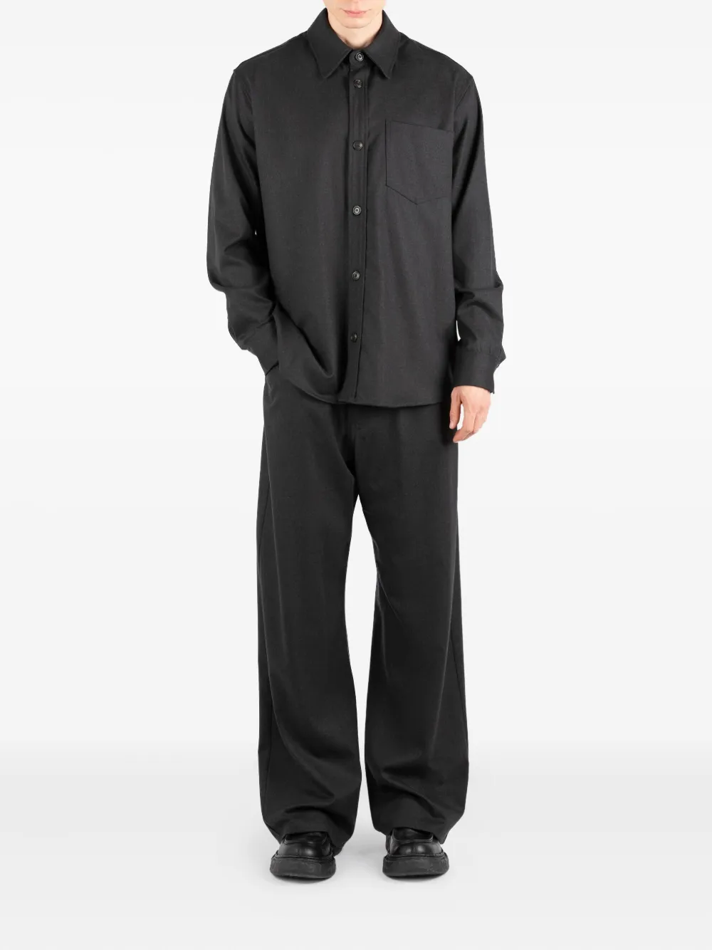 Société Anonyme Chianti pocket wool shirt - Grijs