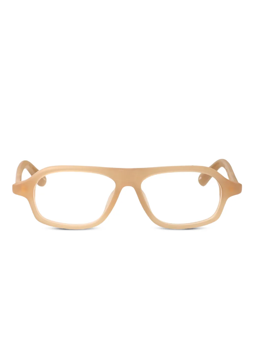 Jacquemus Becane geometric-frame glasses | Neutrals | Image 1