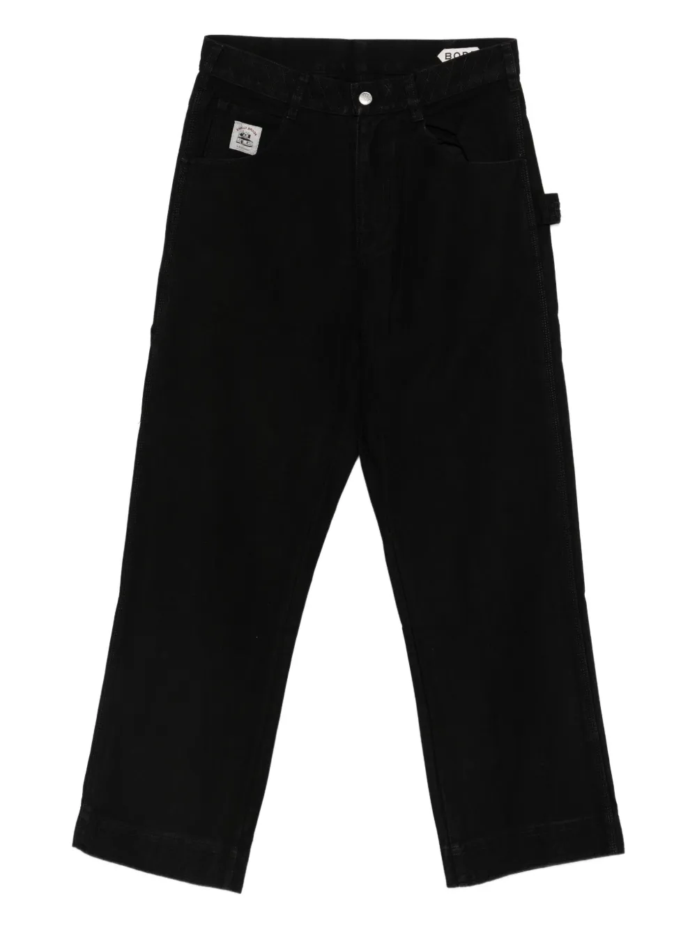 BODE logo-patch jeans | Black | Image 1