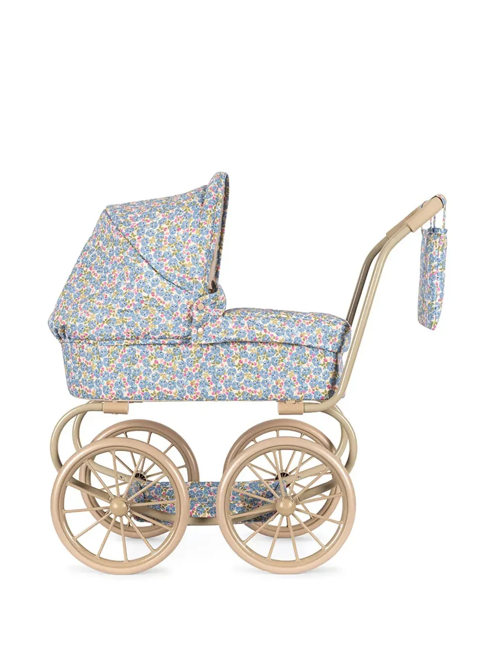 Konges Sløjd floral pattern toy pram - Blau