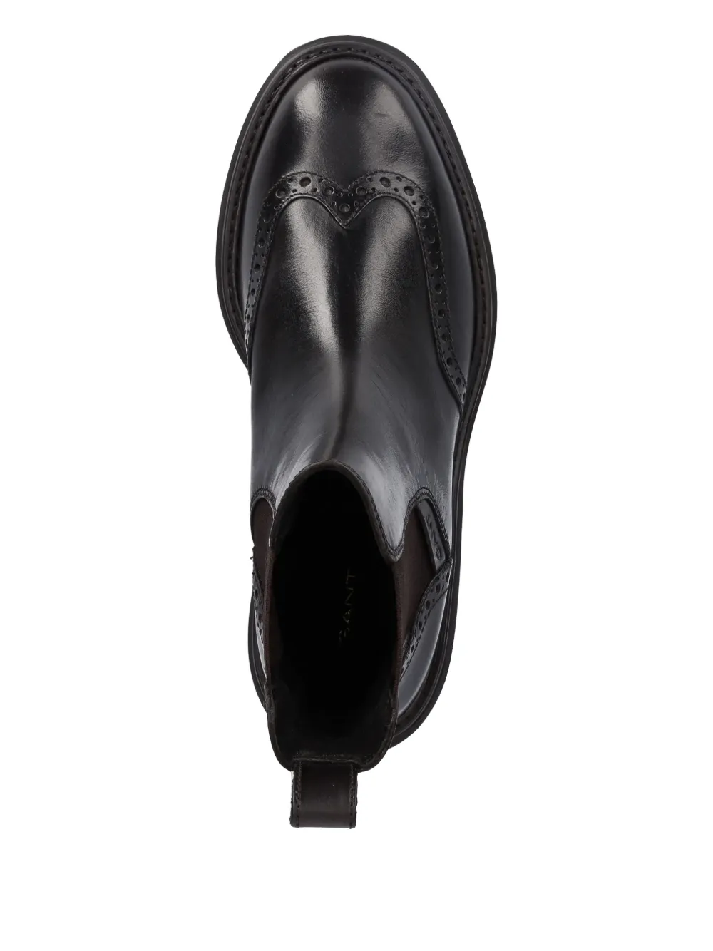 Gant Chelsea laarzen met brogue detail Zwart