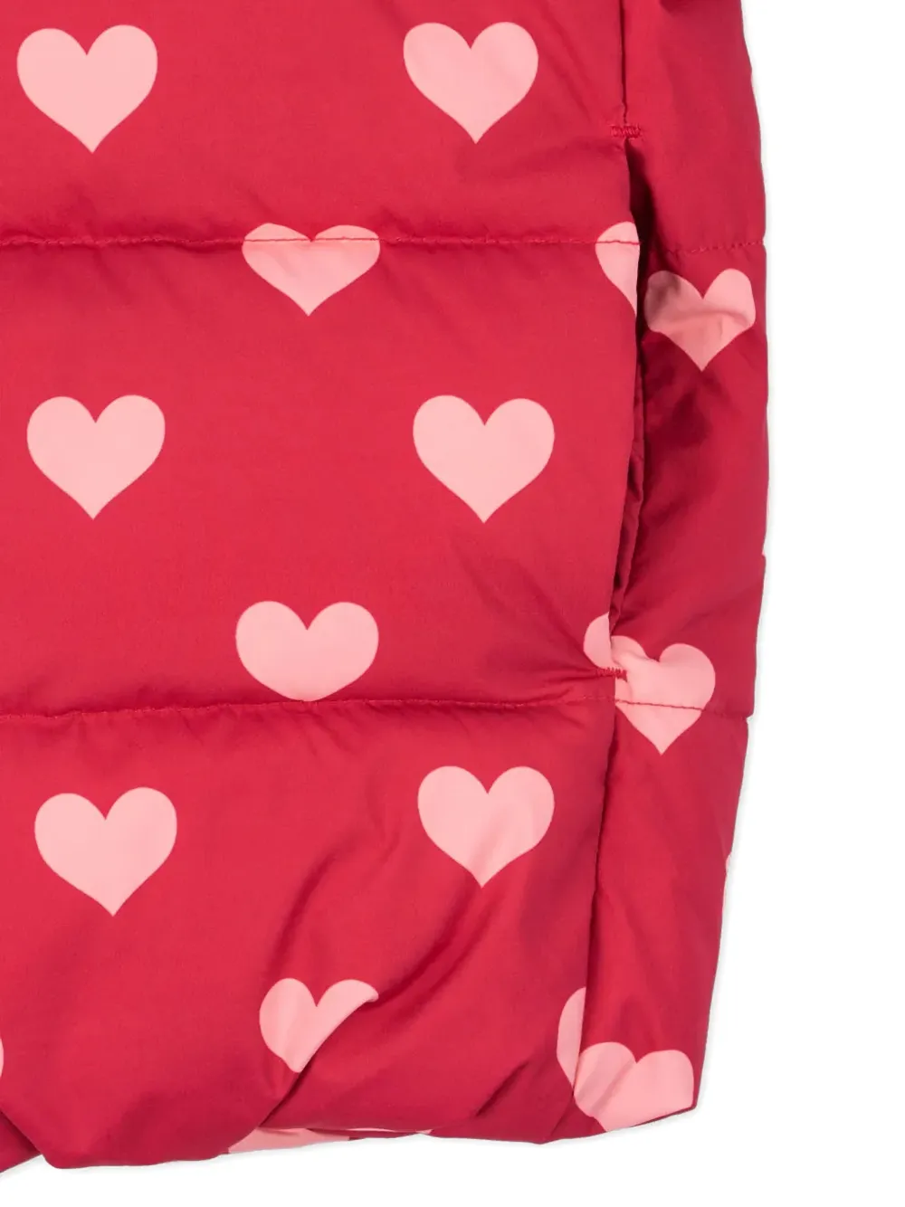 Heart-Pattern Hooded Jacket