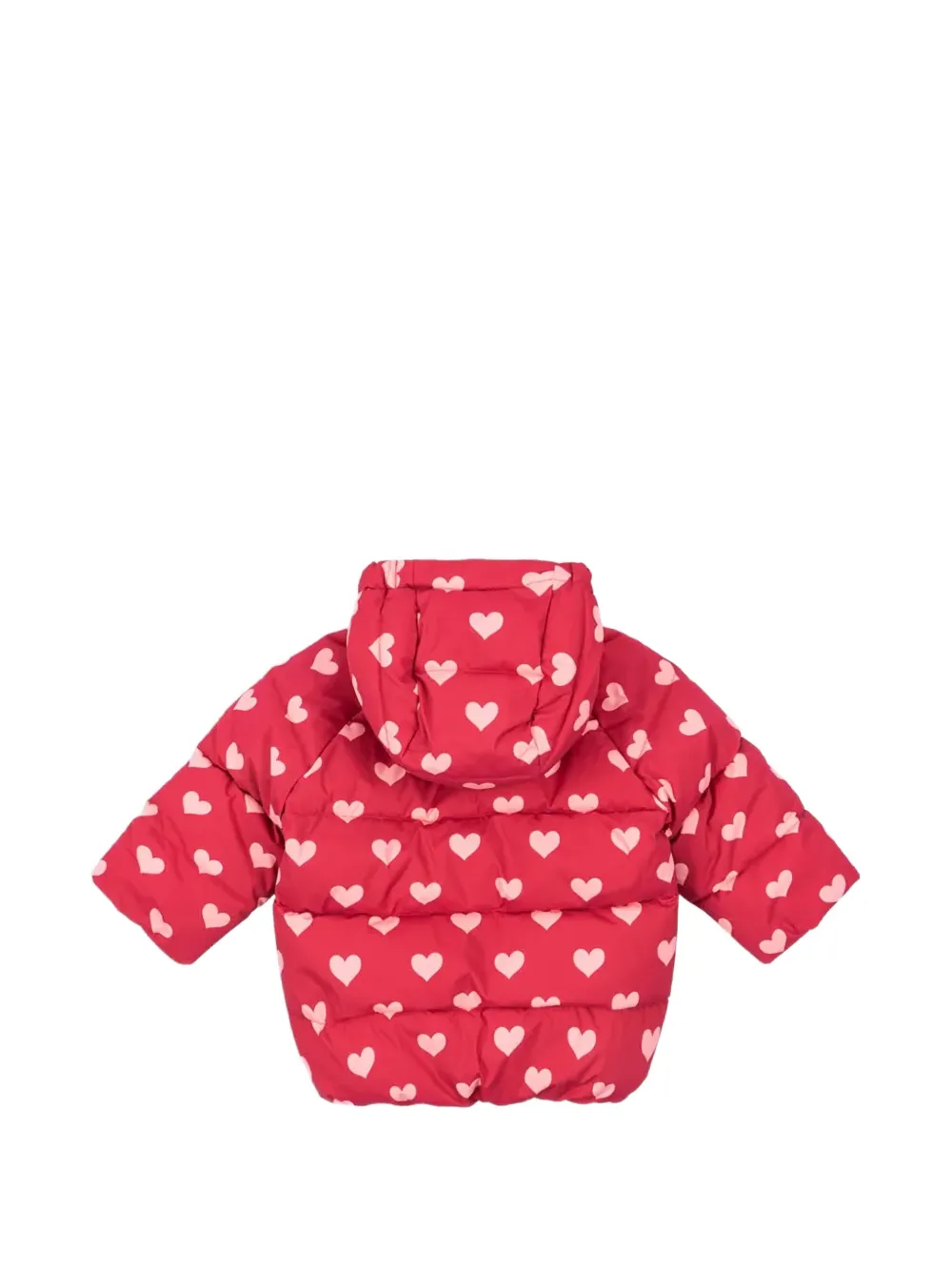 Heart-Pattern Hooded Jacket