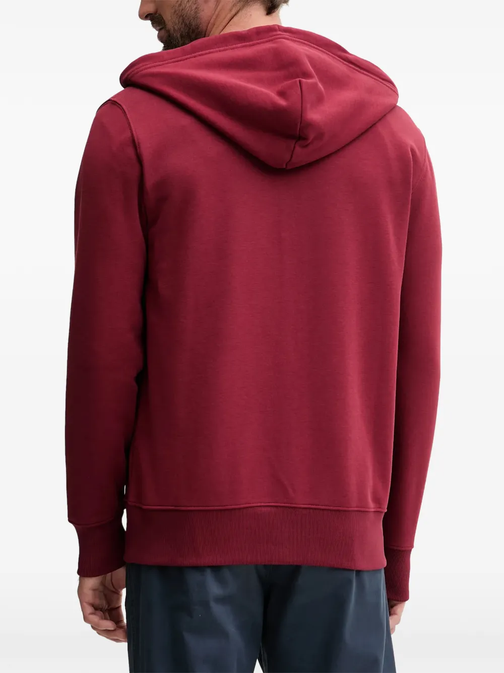Gant Hoodie met rits Rood