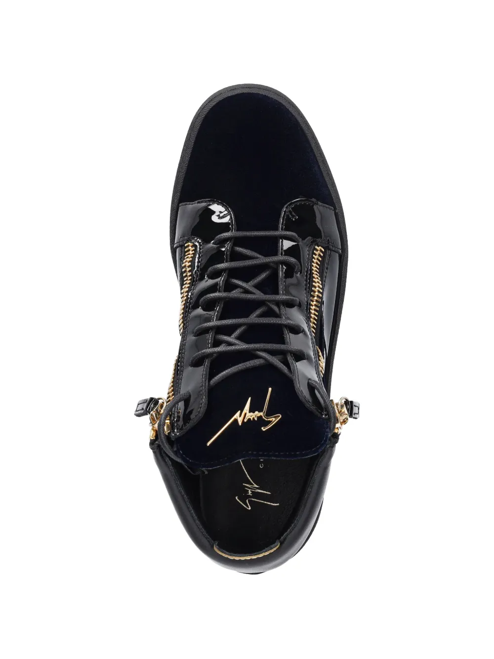 Giuseppe Zanotti Sneakers met ritsdetail Zwart