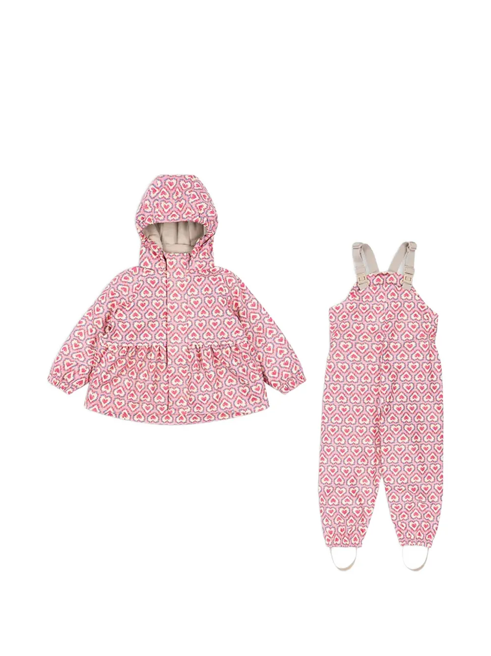 Konges Sløjd Jumpsuit mit Herz-Print - Rosa