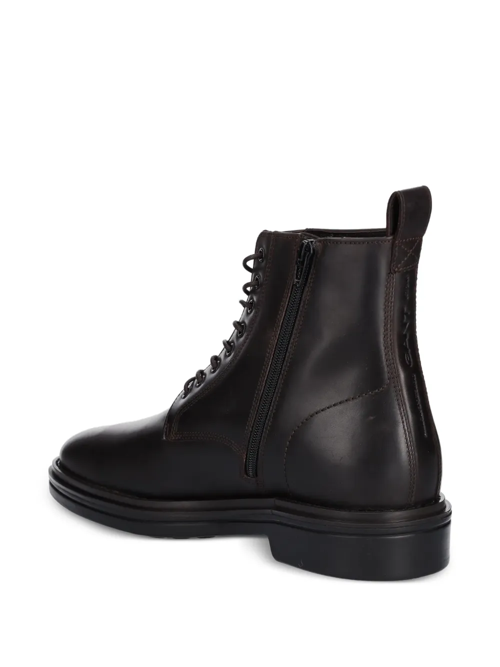 Gant lace-up zip boots Zwart