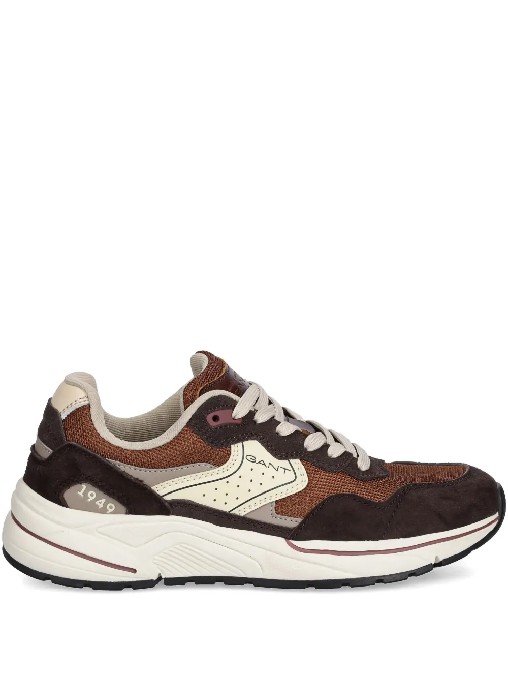 Gant Jaybro panelled lace-up sneakers | Brown | Image 1