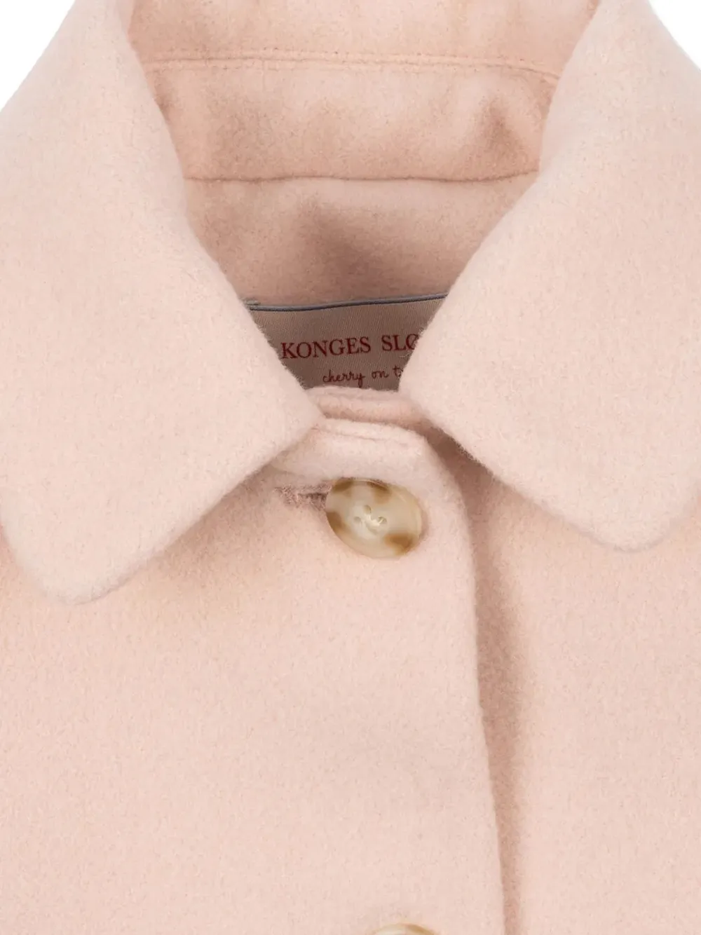  Konges Sløjd Embroidery Button Coat - Pink 