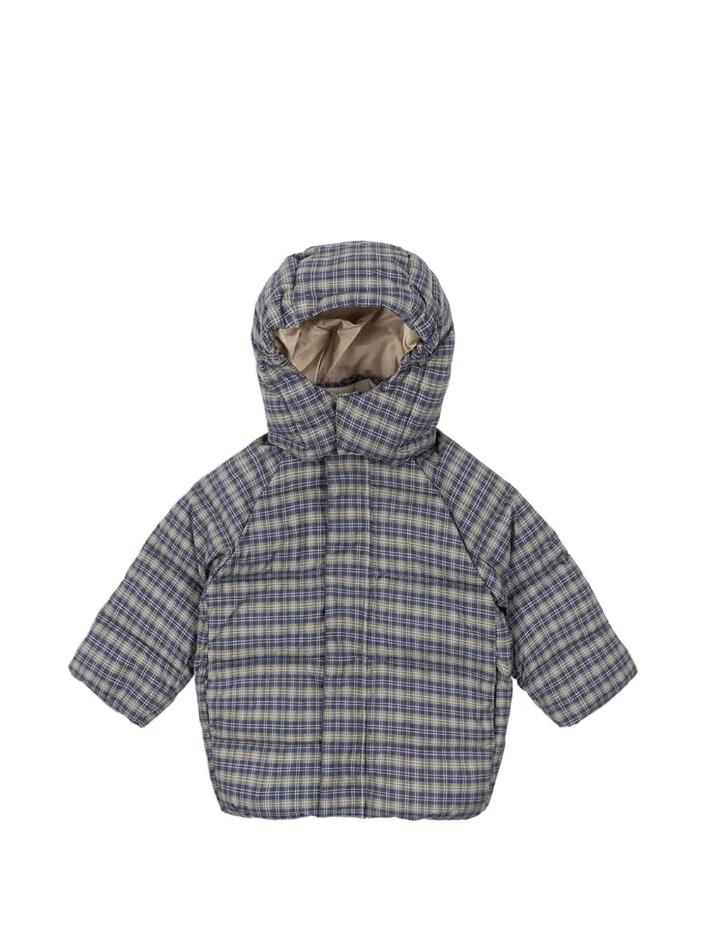 Konges Sløjd hooded check jacket - Blu
