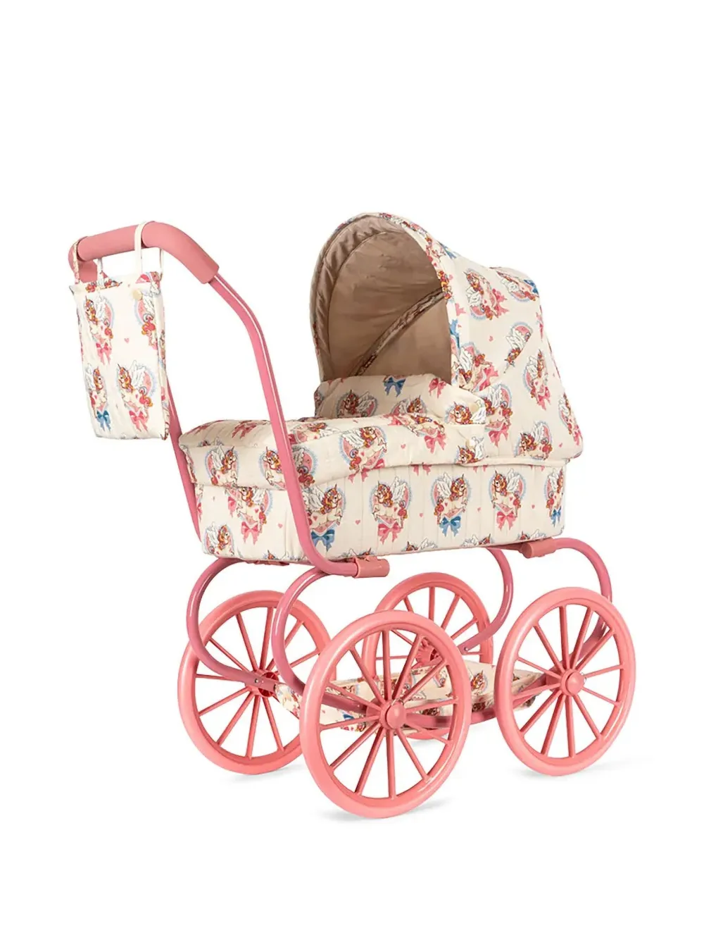 Konges Sløjd Toy kinderwagen met print Beige