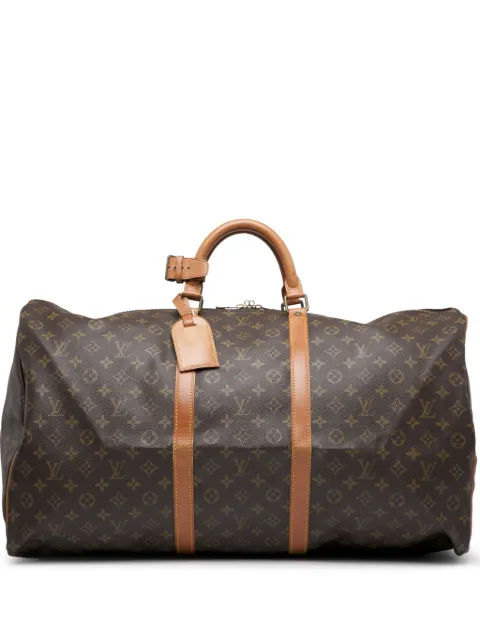 Louis Vuitton Pre-Owned bolsa de viaje Monogram Keepall 60 1986