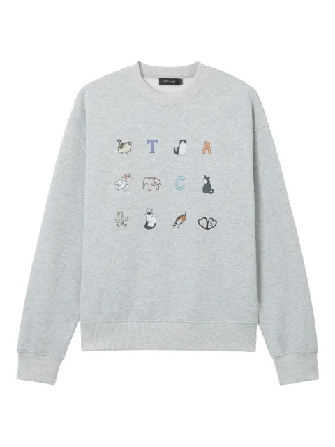 tout a coup graphic-print crewneck top