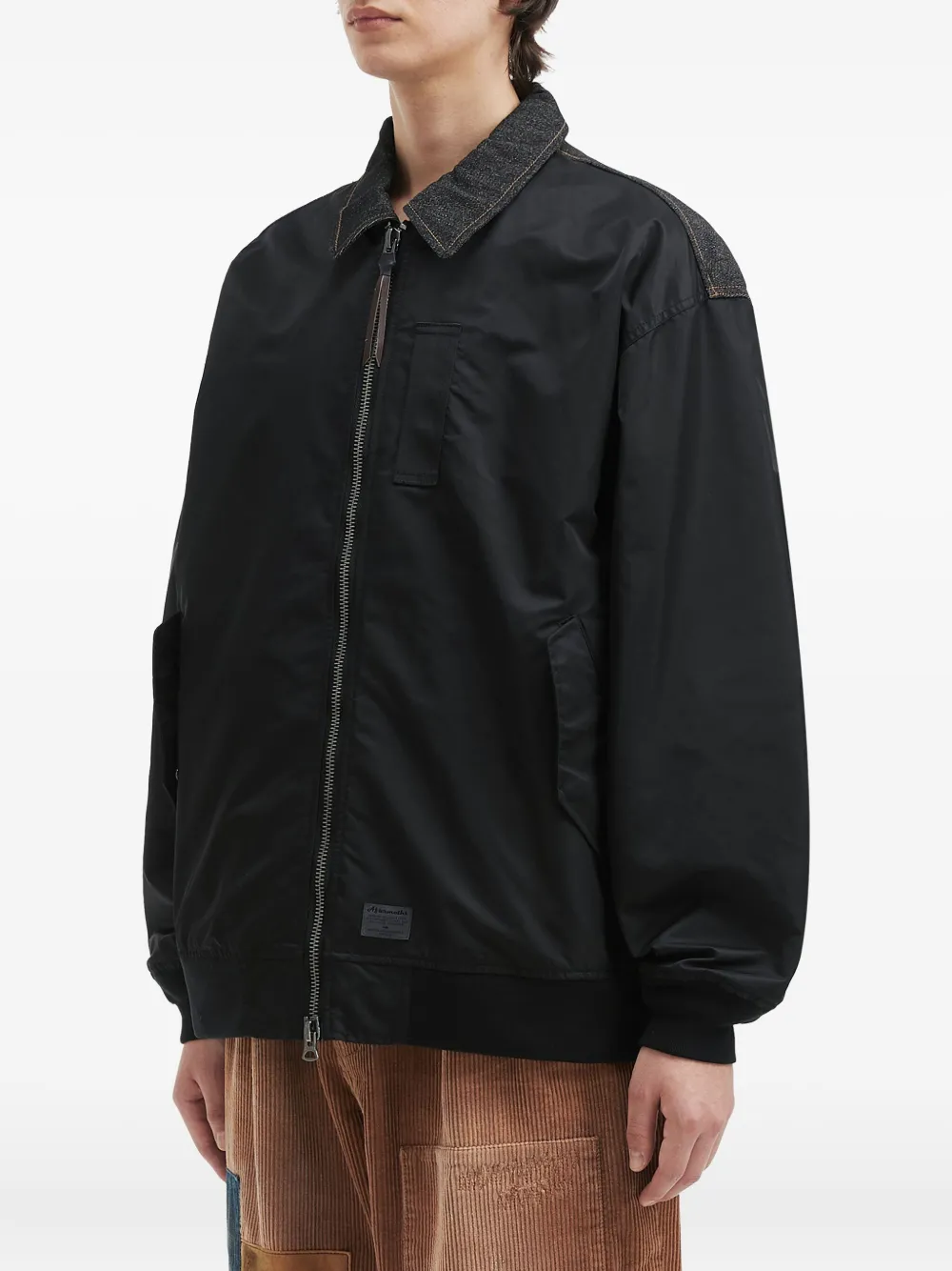Aftermaths Zip-up Bomber Jacket In Black