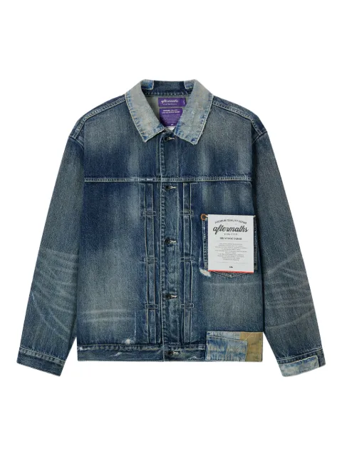 aftermaths logo-patch denim jacket