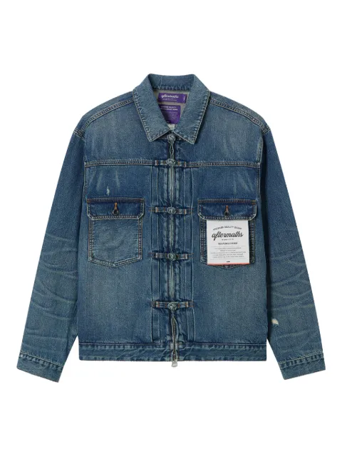aftermaths logo-patch denim jacket